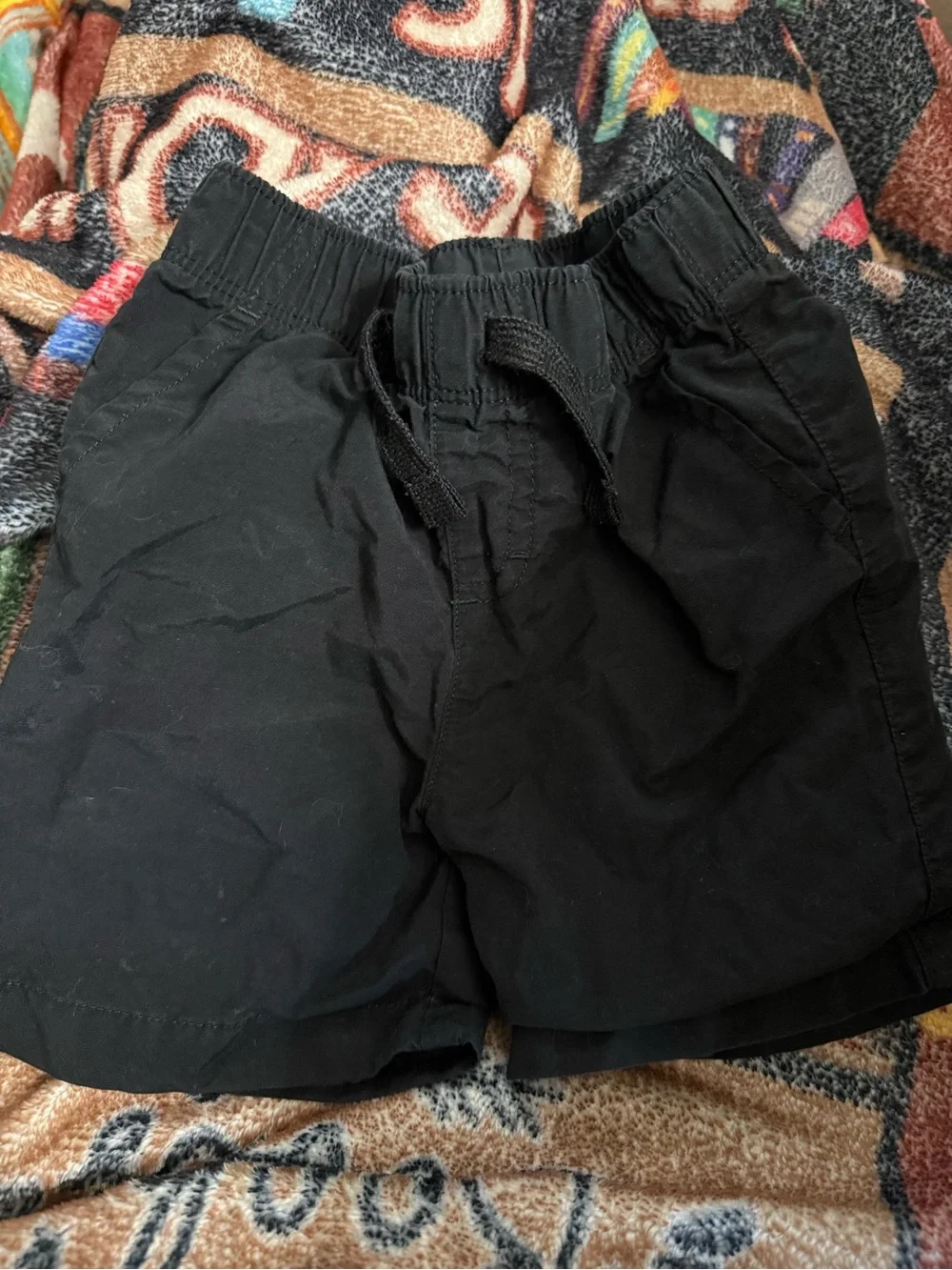 Carter's Grey Sloth Graphic Top with Black Jogger Bottoms